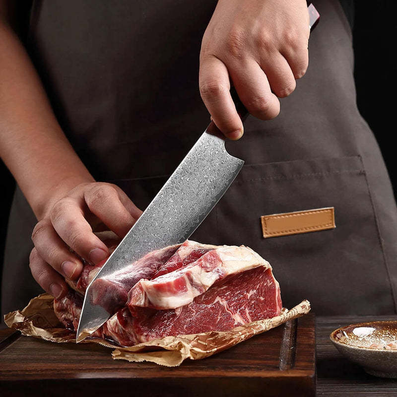 8-inch Honeycomb Handle Damascus Kitchen Knife