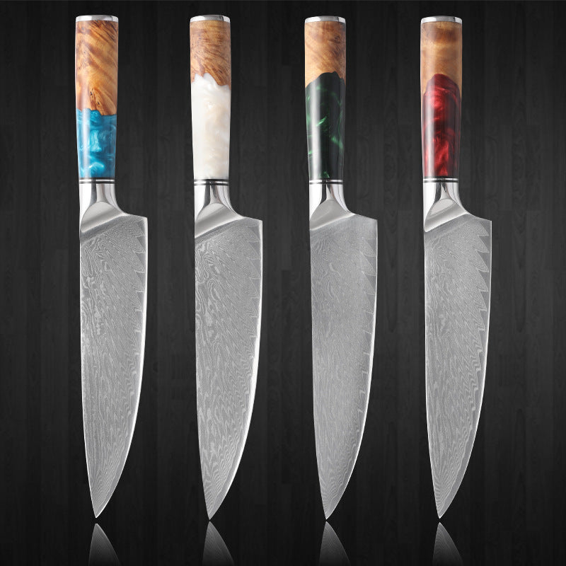 Chef Western Style Steel Knife With Resin Handle