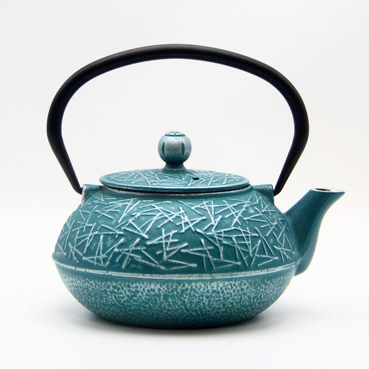 Colored Cast Iron Light Glazed Enamel Wrought Iron Teapot
