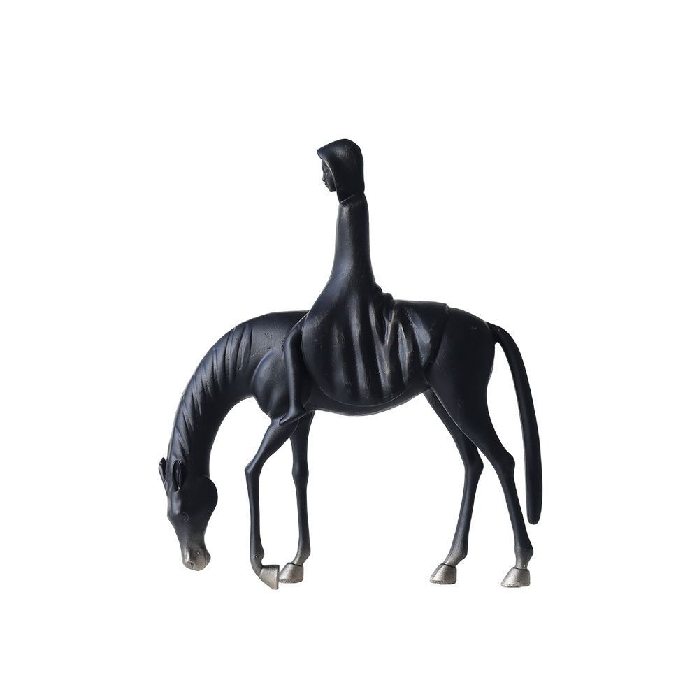 Hallway Living Room Office Horse Rider Cast Iron Ornaments