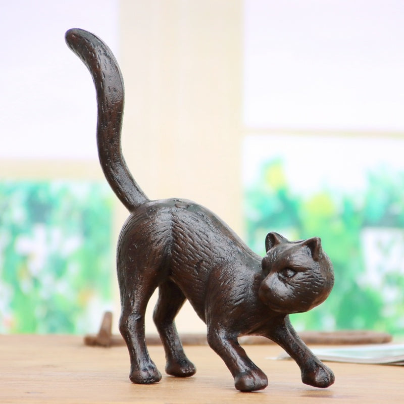 Cast Iron Small Animal Sculpture Home Garden