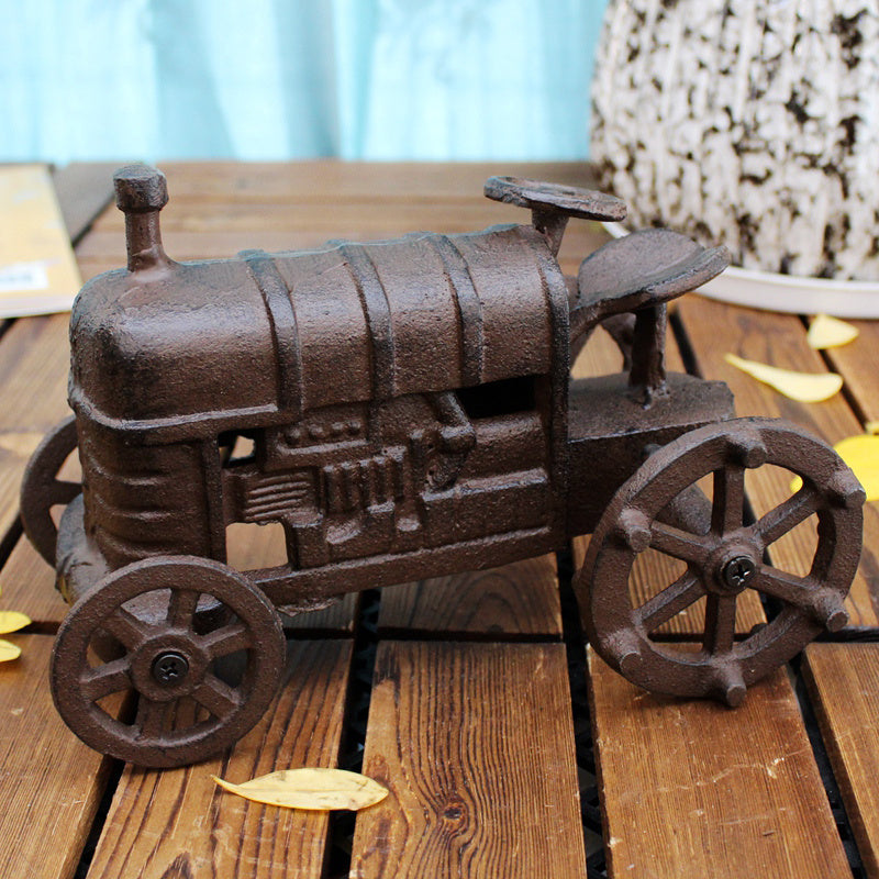 Retro Nostalgic Tractor Cast Iron Home Crafts