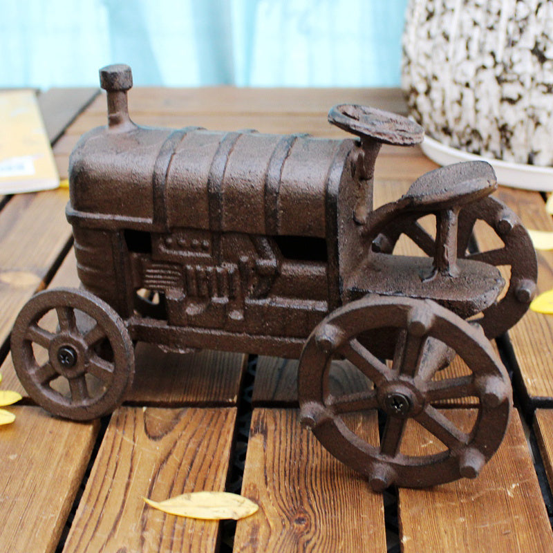 Retro Nostalgic Tractor Cast Iron Home Crafts