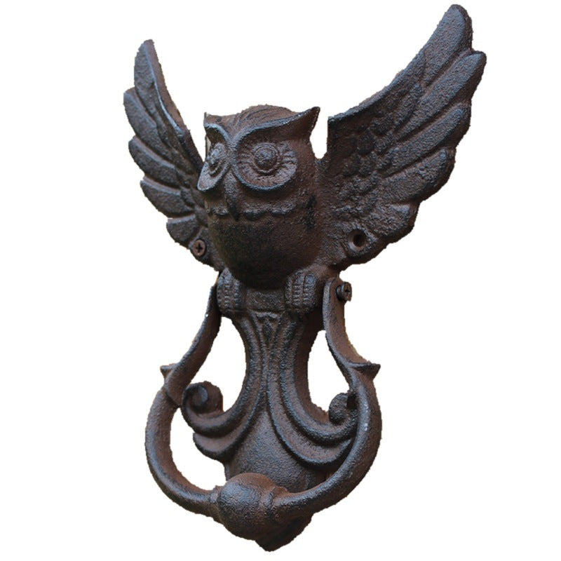 Antique Cast Iron Owl Door Handle