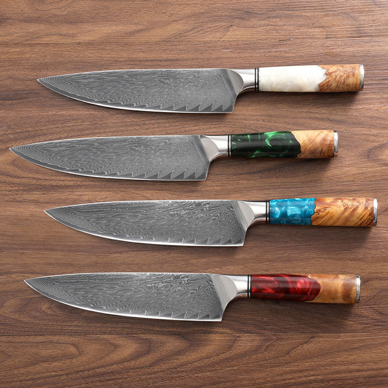 Chef Western Style Steel Knife With Resin Handle