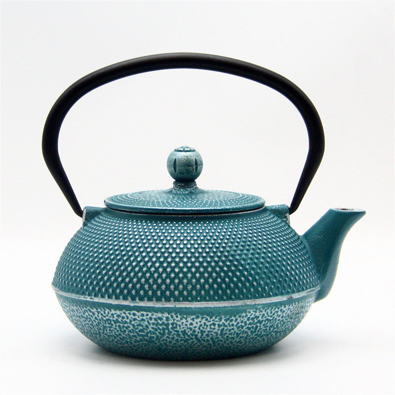Colored Cast Iron Light Glazed Enamel Wrought Iron Teapot