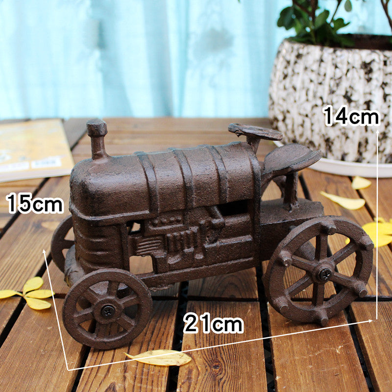Retro Nostalgic Tractor Cast Iron Home Crafts