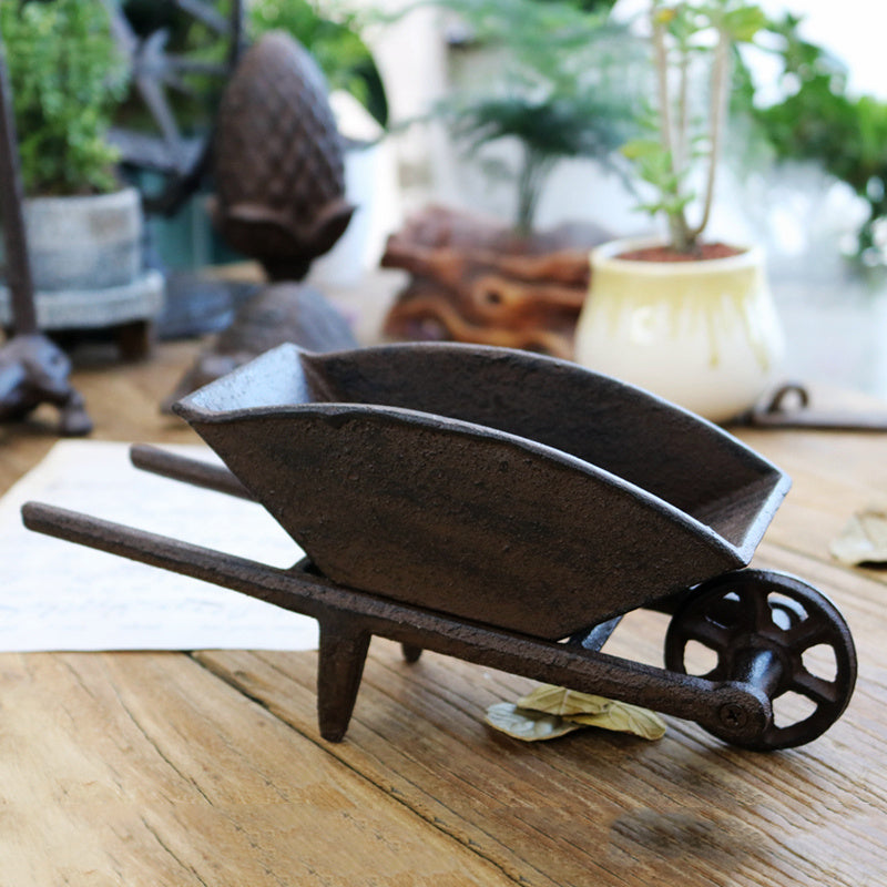 Vintage Cast Iron Crafts Bar Clubs Courtyard Homes Hand Propelled Bucket Truck