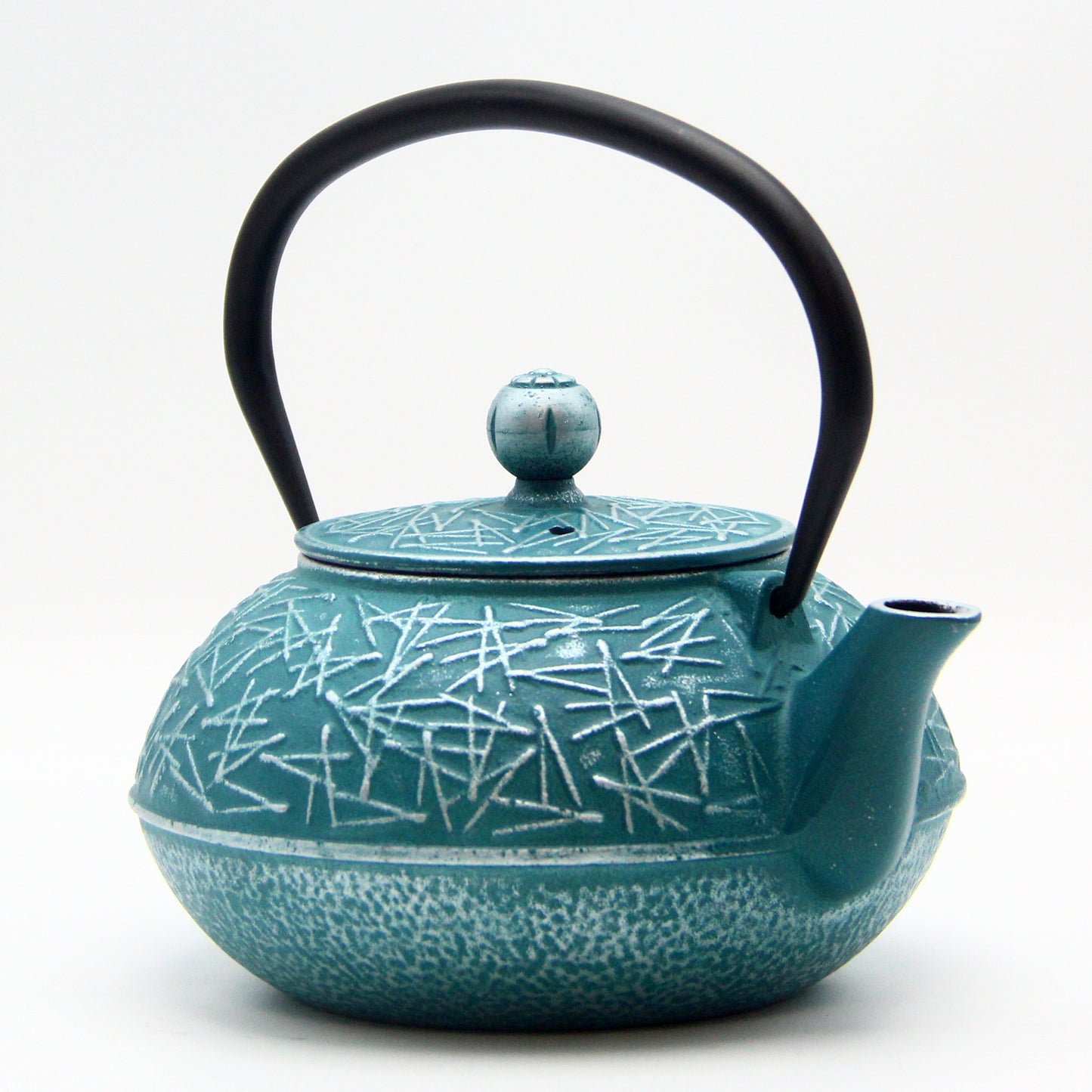 Colored Cast Iron Light Glazed Enamel Wrought Iron Teapot