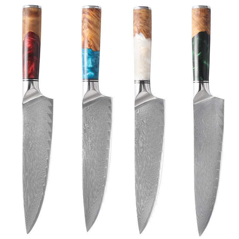 Chef Western Style Steel Knife With Resin Handle