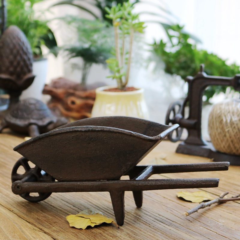 Vintage Cast Iron Crafts Bar Clubs Courtyard Homes Hand Propelled Bucket Truck