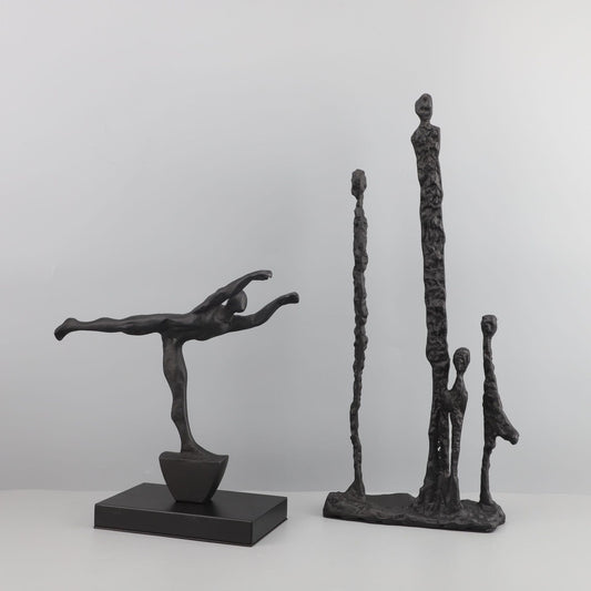 Black Cast Iron Man Ornament