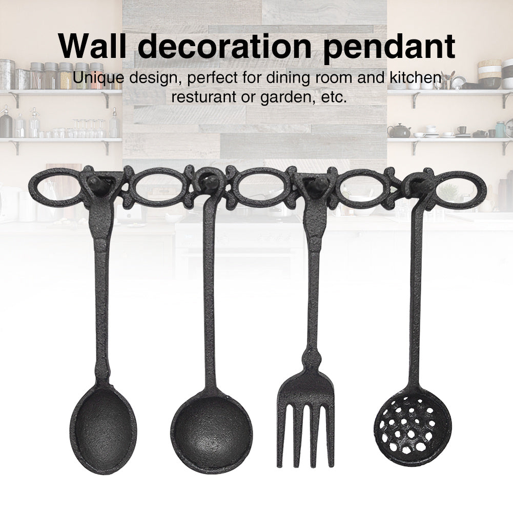 Old American Style Cast Iron Tableware Wrought Iron Accessories Wall