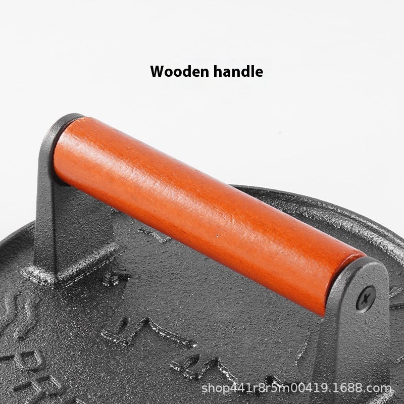 Cast Iron Meat Pressing Machine Manual Non-stick Non-coated