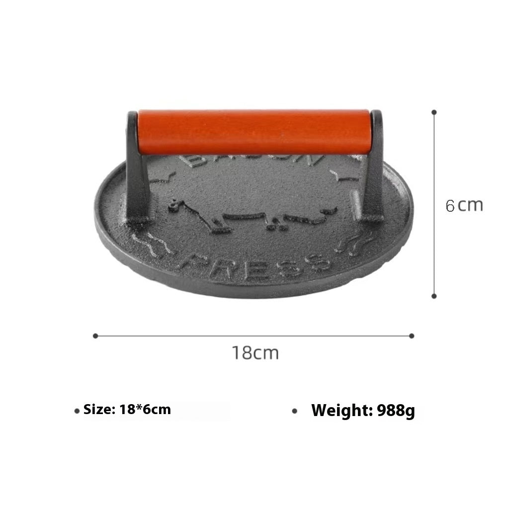 Cast Iron Meat Pressing Machine Manual Non-stick Non-coated