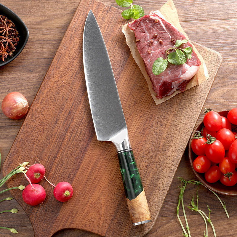 Chef Western Style Steel Knife With Resin Handle